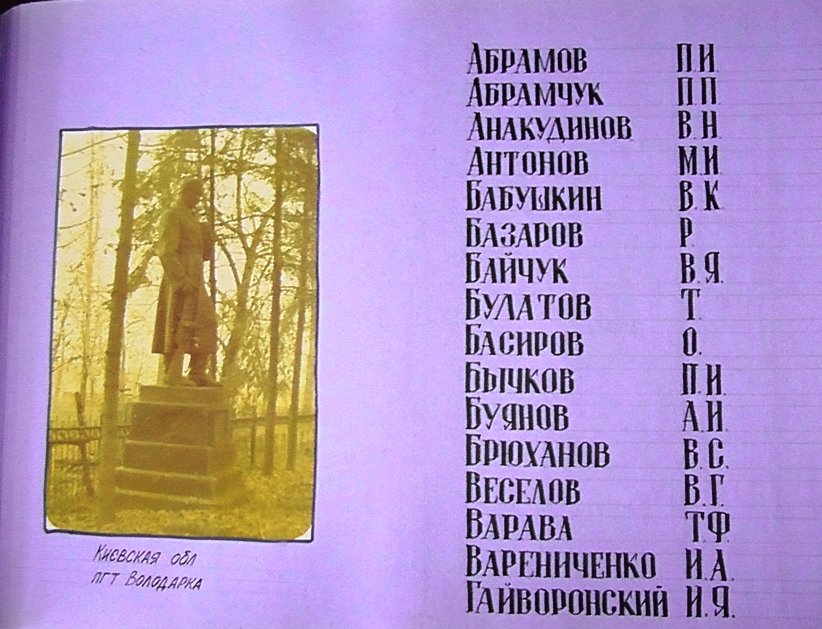 Братская могила на кладбище в пгт. Володарка