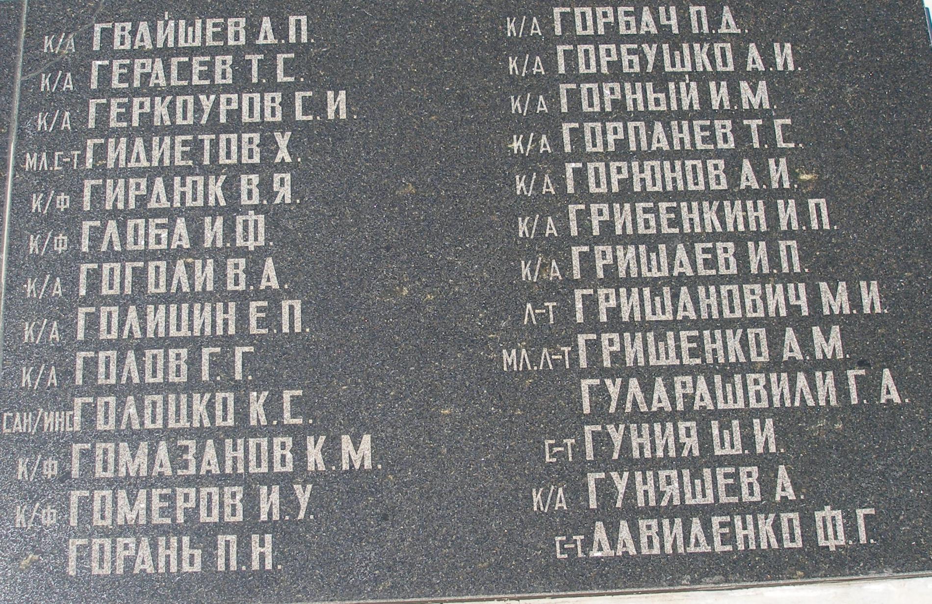 Братское кладбище защитников Севастополя 1941-1944 гг., ул. Пожарова, городское кладбище
