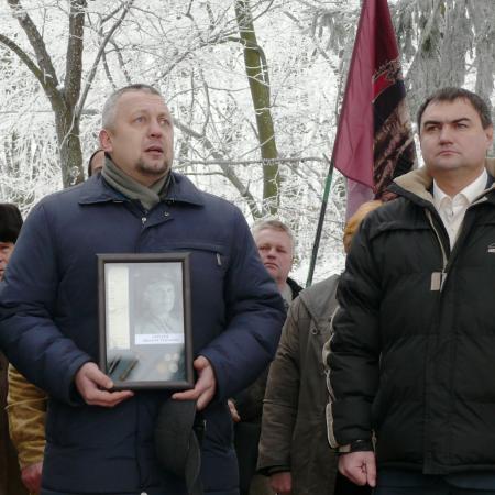Траурный митинг на мемориале в с. Голодьки