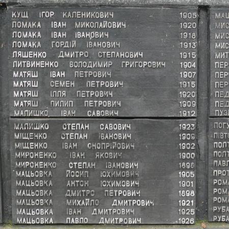 Памятник воинам-односельчанам, с. Девички Переяслав-Хмельницкого района Киевской обл.