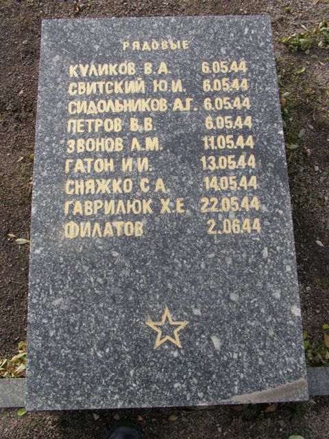 Воинское кладбище в парке им. 40-летия освобождения Днепропетровска
