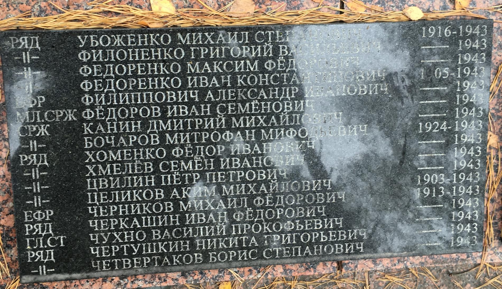 Братская могила в с. Пилява Вышгородского района