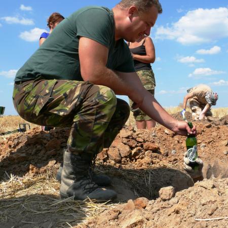 Раскопки неизвестного ТАУТ Киевского УР у с. Гатное