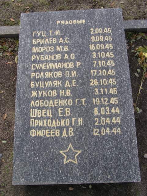 Воинское кладбище в парке им. 40-летия освобождения Днепропетровска