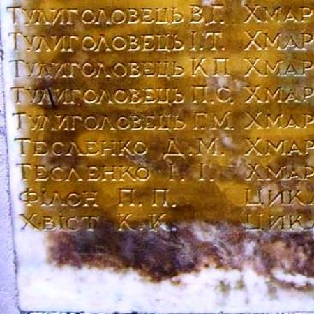 Памятник односельчанам в с. Щасновка Бобровицкого района