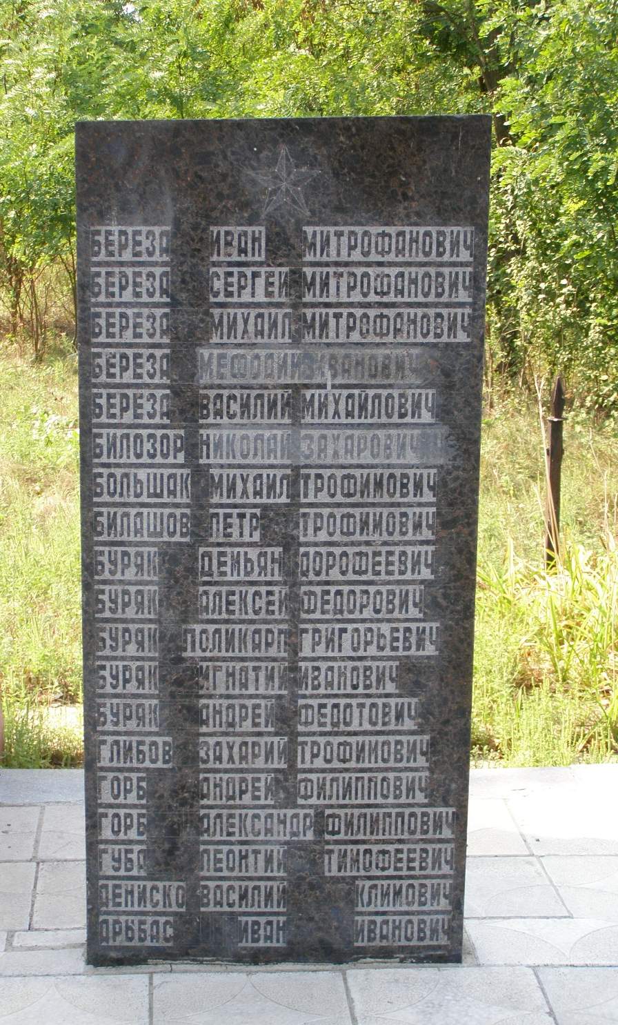 Памятник воинам-односельчанам в с. Грушеватка Пятихатского района
