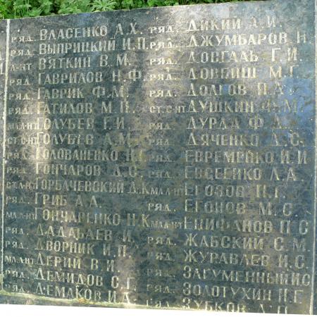 Братская могила в с. Ромашки Мироновского района