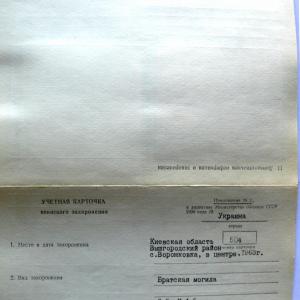 Братская могила в с. Вороньковка Вышгородского района