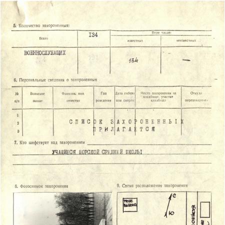 Братская могила в сквере на ул. Лагерная в пгт. Щорск Криничанского района