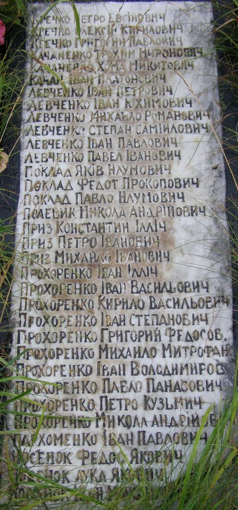 с. Козероги Черниговского района Черниговской области, Братская могила Воинов ВОВ
