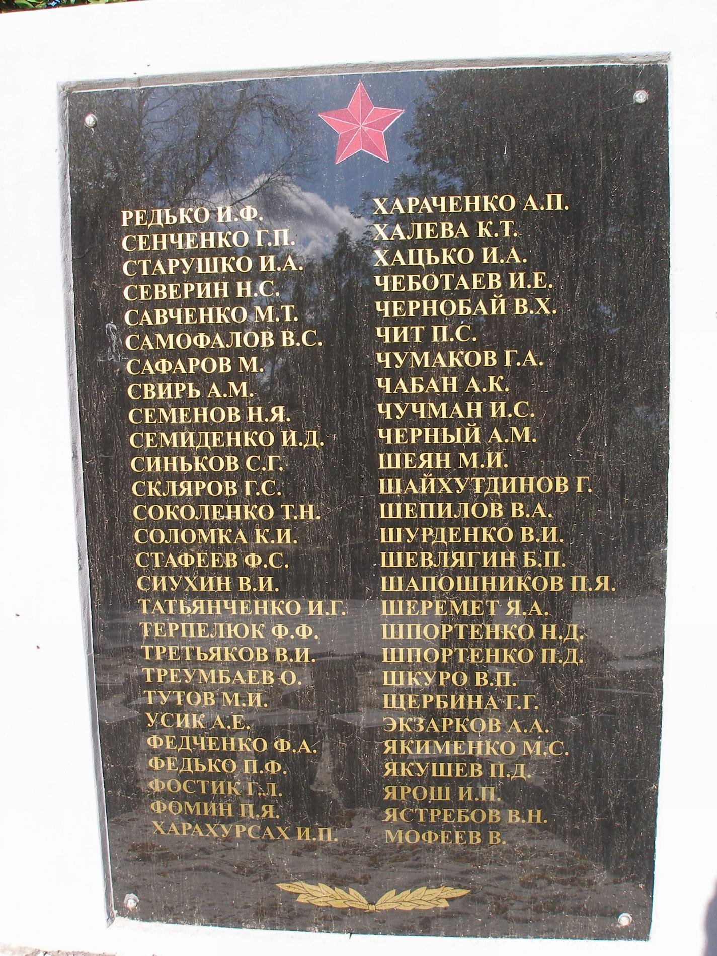 Братская могила Воинов ВОВ - с. Новое Мелитопольского района