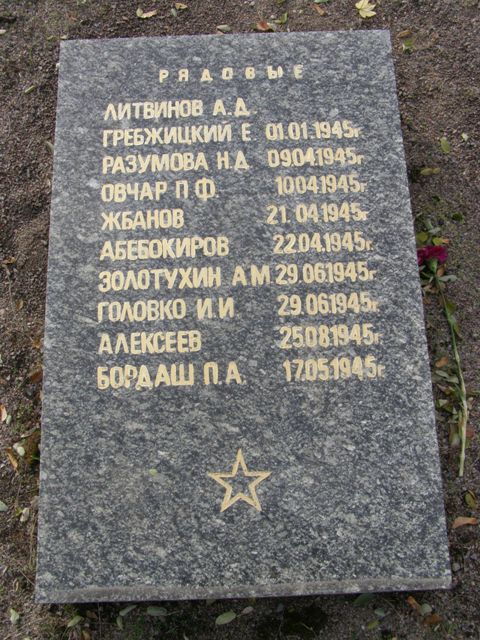 Воинское кладбище в парке им. 40-летия освобождения Днепропетровска