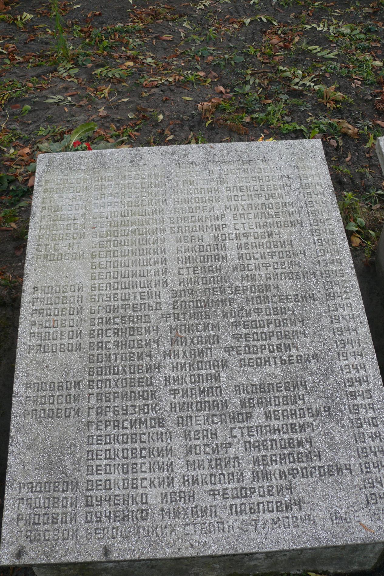с. Чоповичи, памятный знак в честь воинов-односельчан