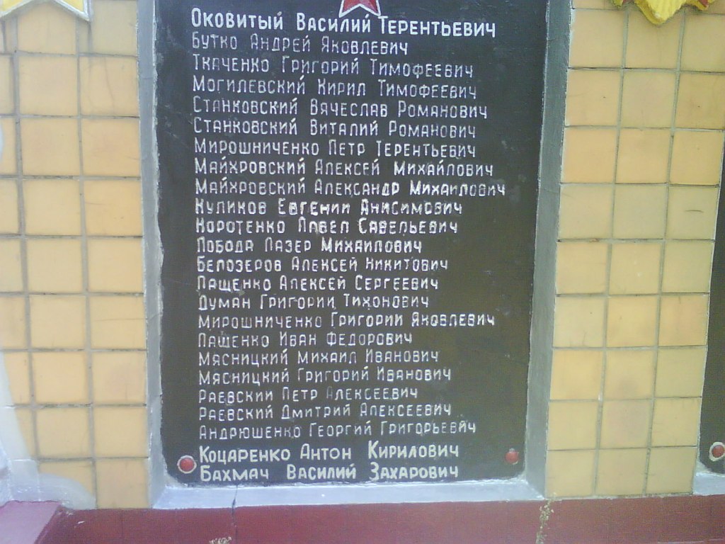 Братская могила в пгт. Андреевка Славянского района