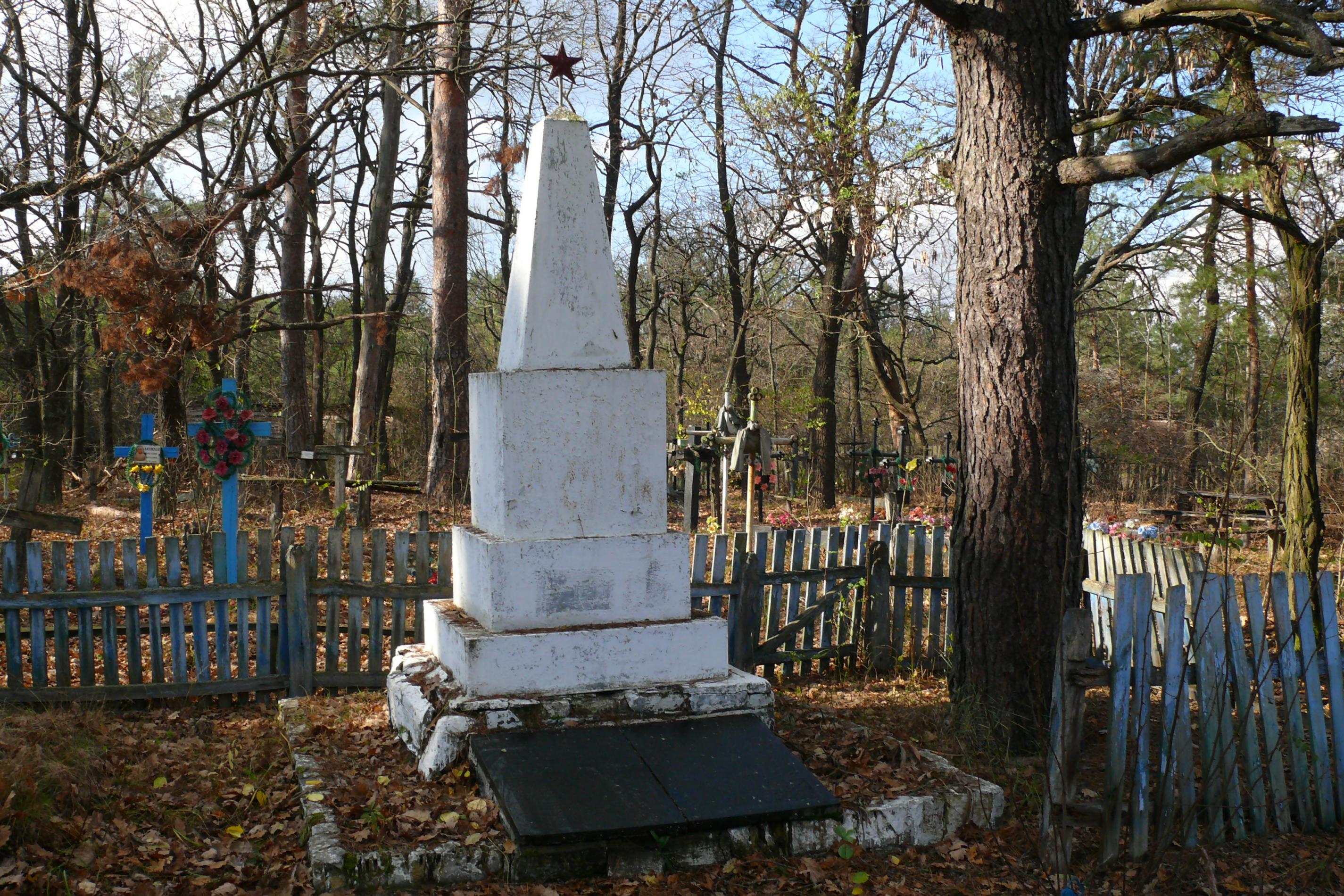 Братская могила в с. Плютовище, Чернобыльская зона отчуждения
