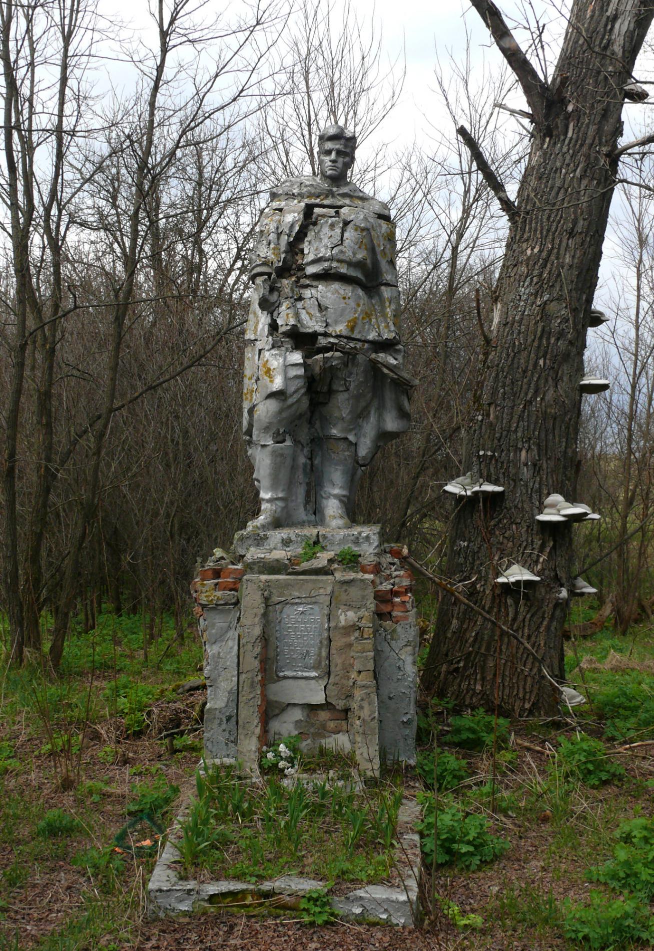 Братская могила в с. Толстый Лес Чернобыльского района