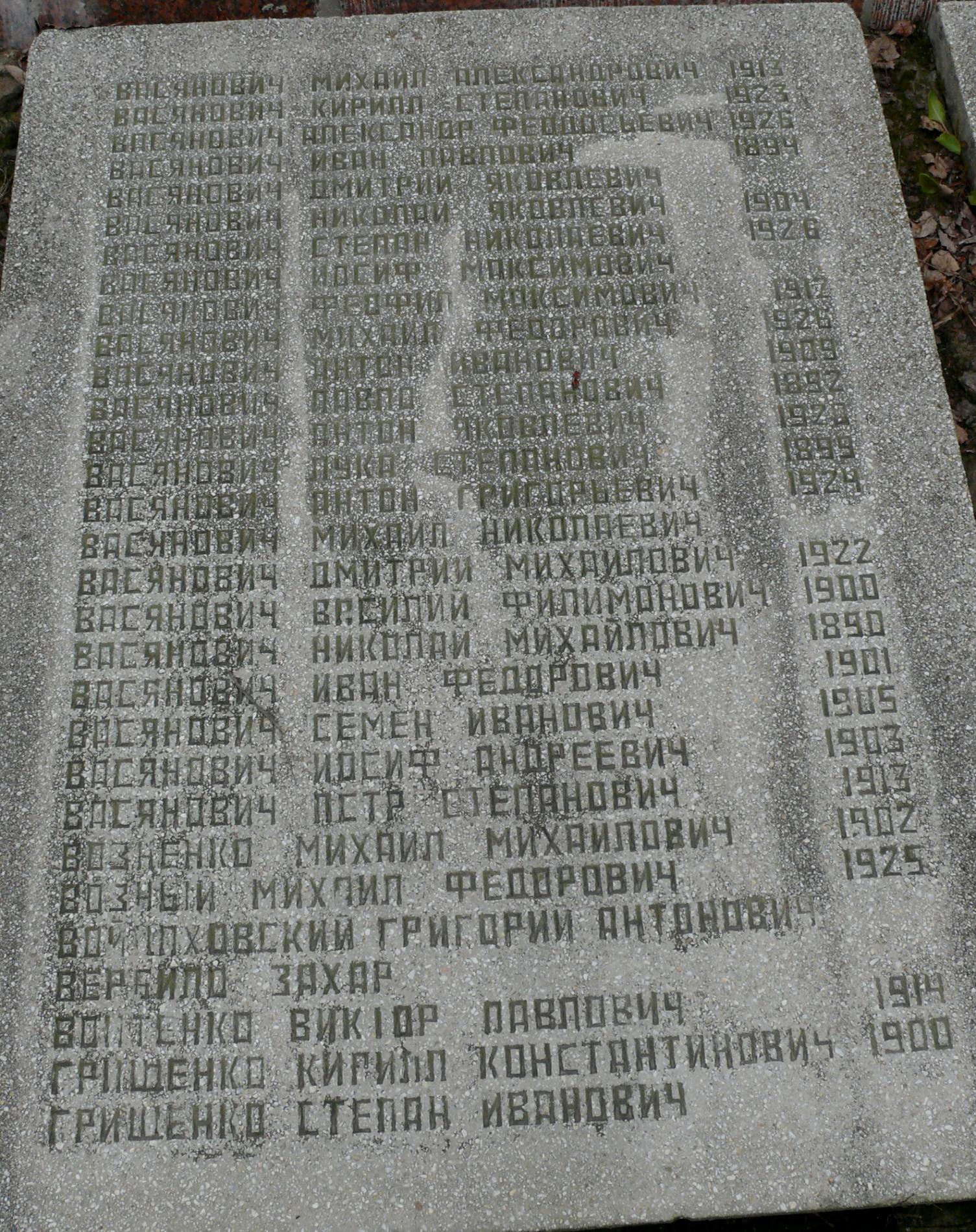 братская могила в с. Мелени Коростенского района