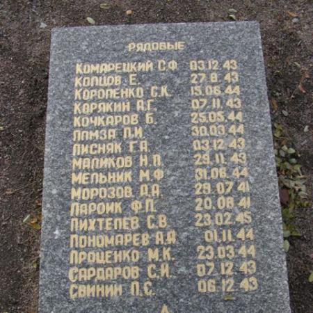 Воинское кладбище в парке им. 40-летия освобождения Днепропетровска