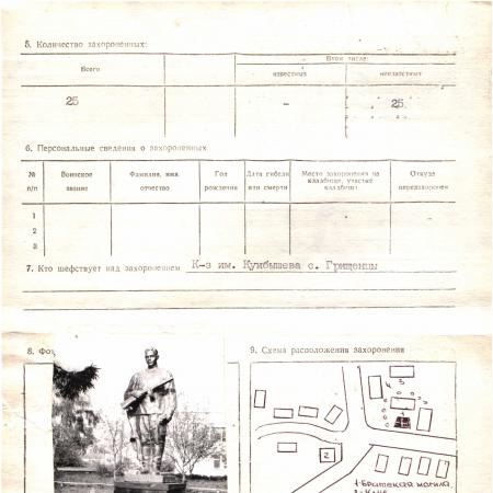 Братская могила в с. Грищенцы Каневского района 