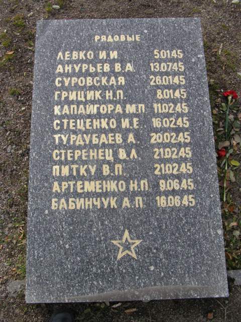 Воинское кладбище в парке им. 40-летия освобождения Днепропетровска