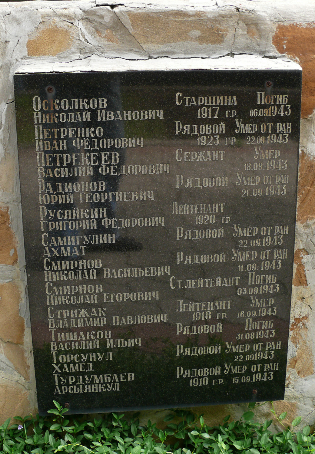 Братская могила воинов 50 Гв. стрелковой дивизии 3 Гв. стрелкового корпуса в г. Харцызск