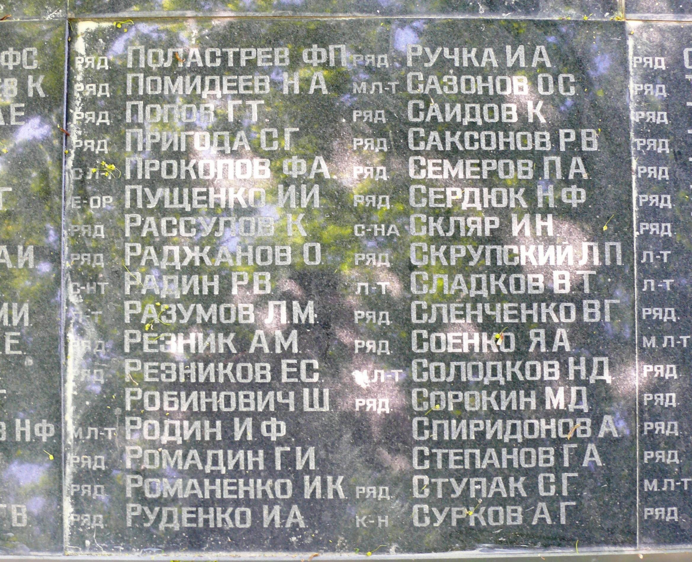Братская могила в с. Малый Букрин Мироновского района