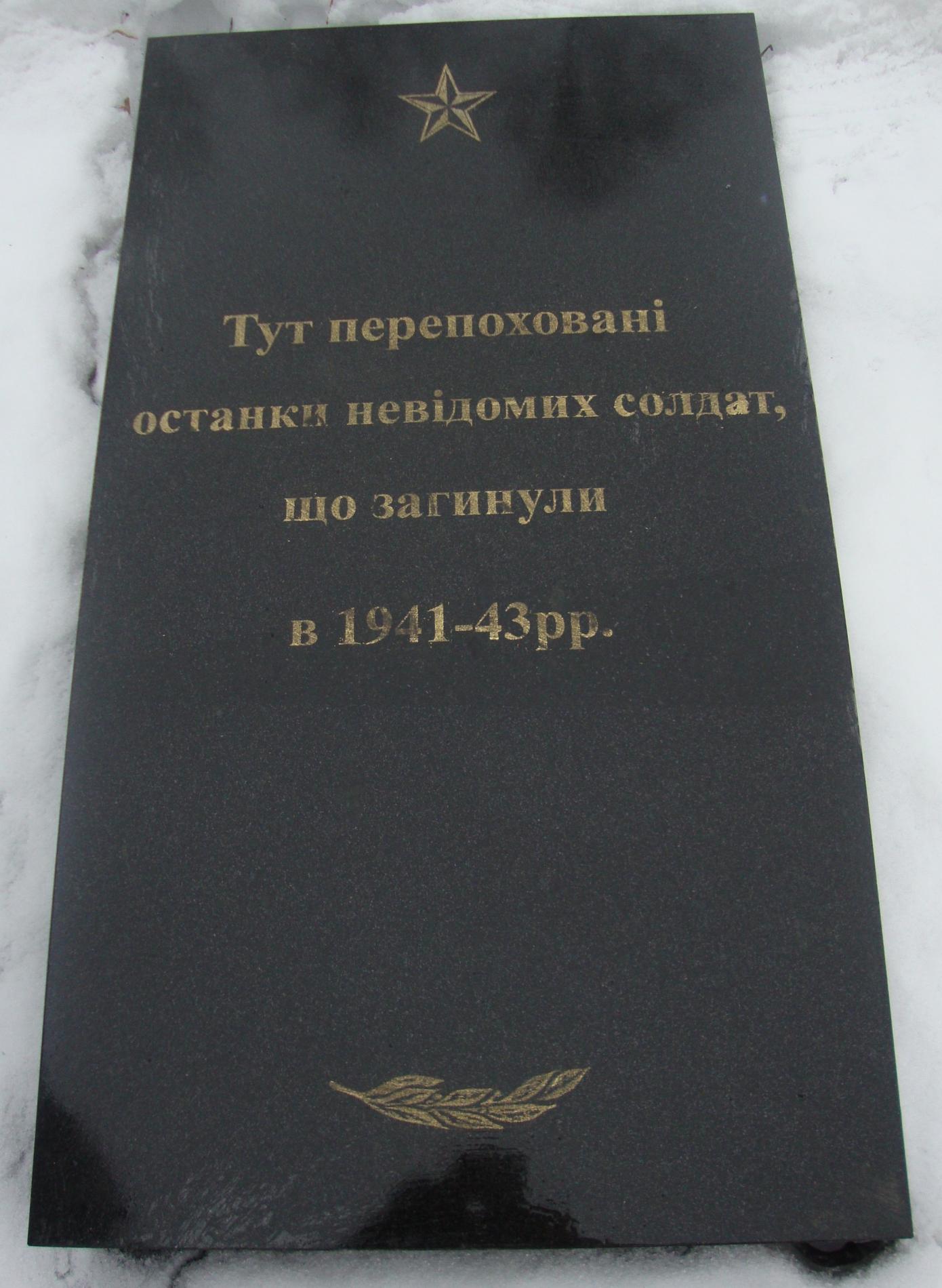 Братская могила в с. Елино Щорского района