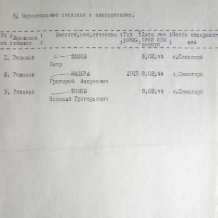 Братская могила в с. Семигоры Богуславского района
