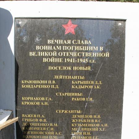 Братская могила Воинов ВОВ - с. Новое Мелитопольского района