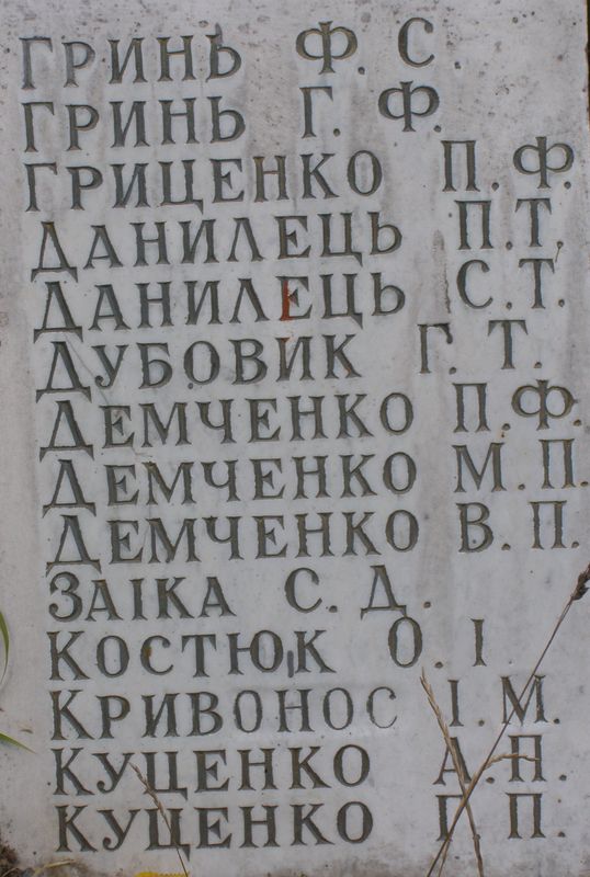 Братская могила на кладбище с. Плиски Борзнянского района