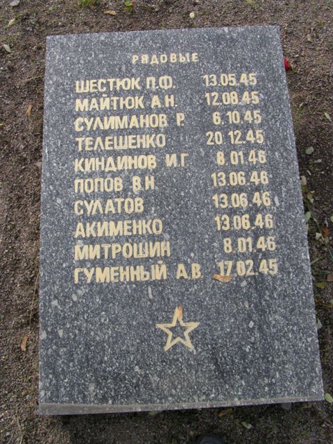 Воинское кладбище в парке им. 40-летия освобождения Днепропетровска