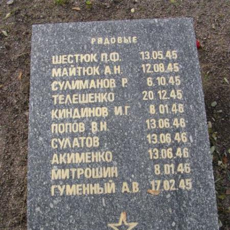 Воинское кладбище в парке им. 40-летия освобождения Днепропетровска