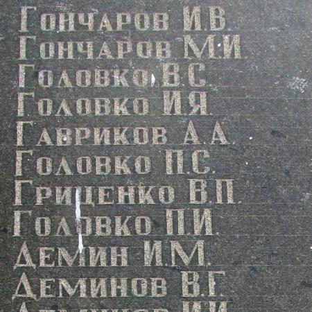 Братская могила Воинов ВОВ с. Старомихайловка Марьинского района Донецкой области