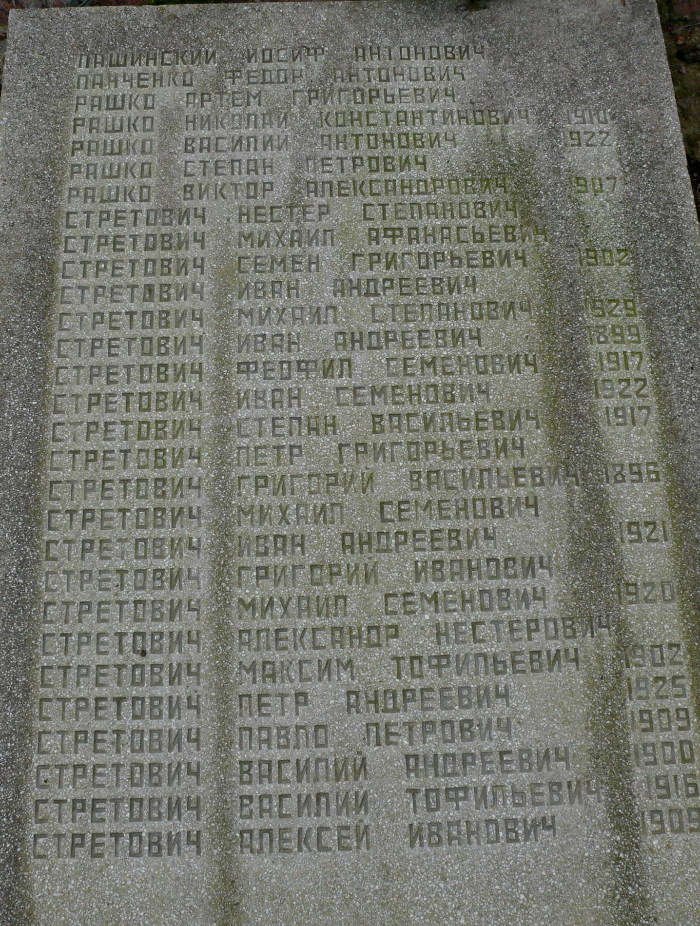 братская могила в с. Мелени Коростенского района