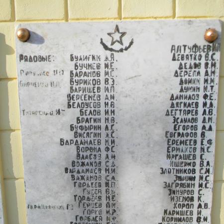 пгт. Рогань, братское воинское захоронение