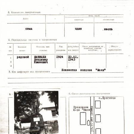 Братская могила в с. Щасновка Бобровицкого района