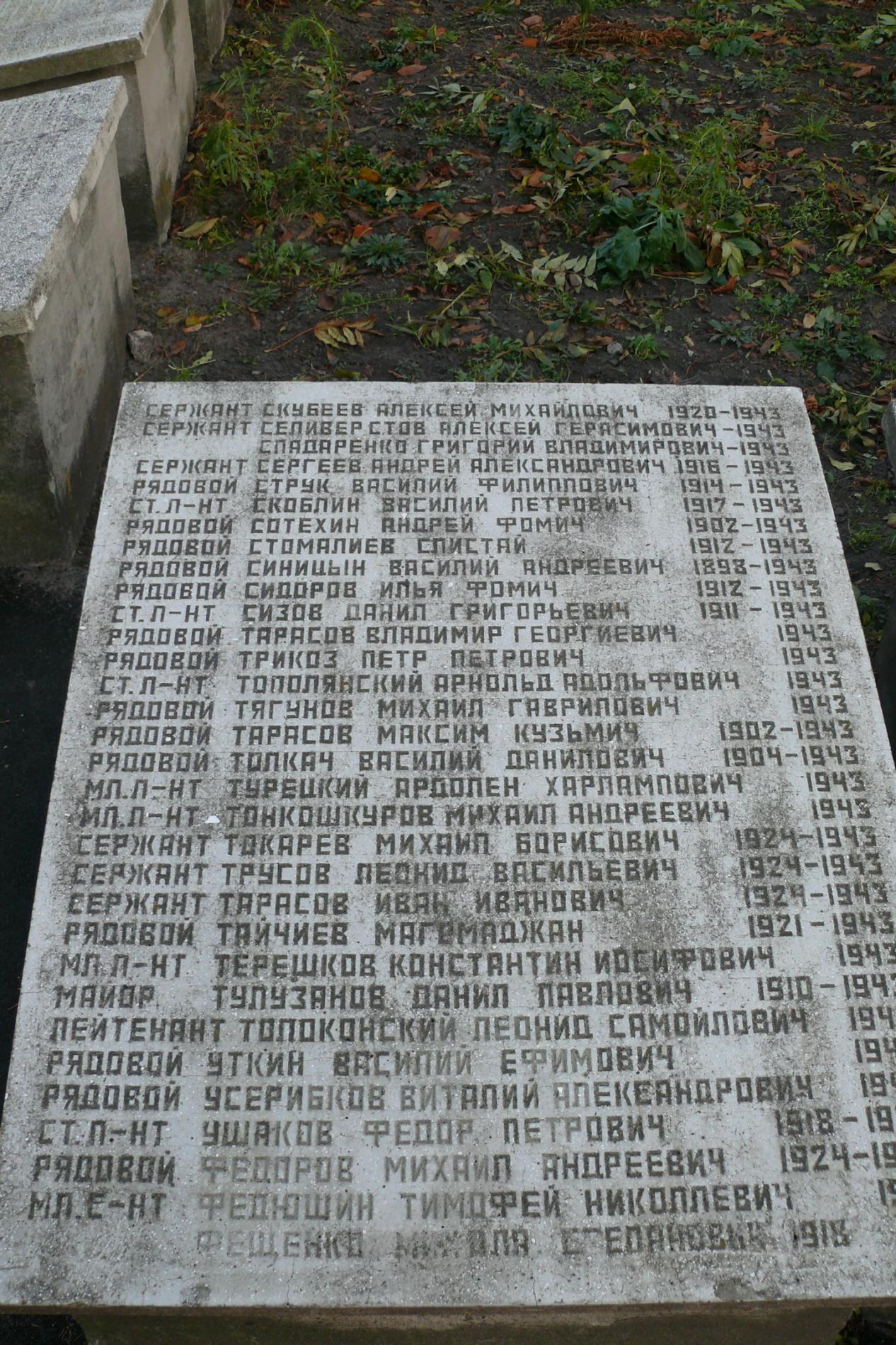 с. Чоповичи, братское воинское захоронение
