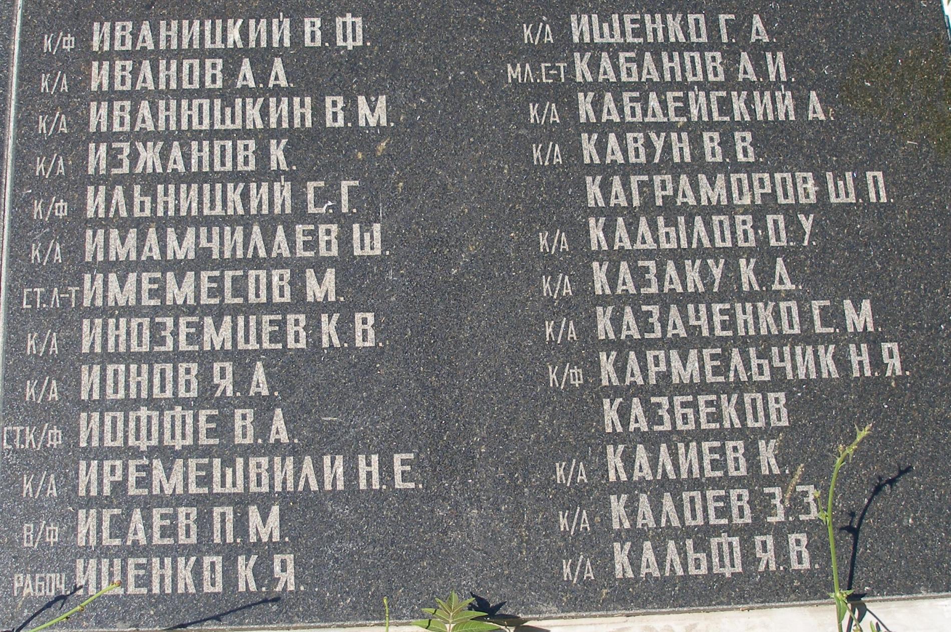 Братское кладбище защитников Севастополя 1941-1944 гг., ул. Пожарова, городское кладбище