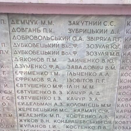 Братская могила в г. Тальное Тальновского района