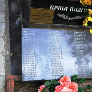 Братская могила у школы в г. Коростень 