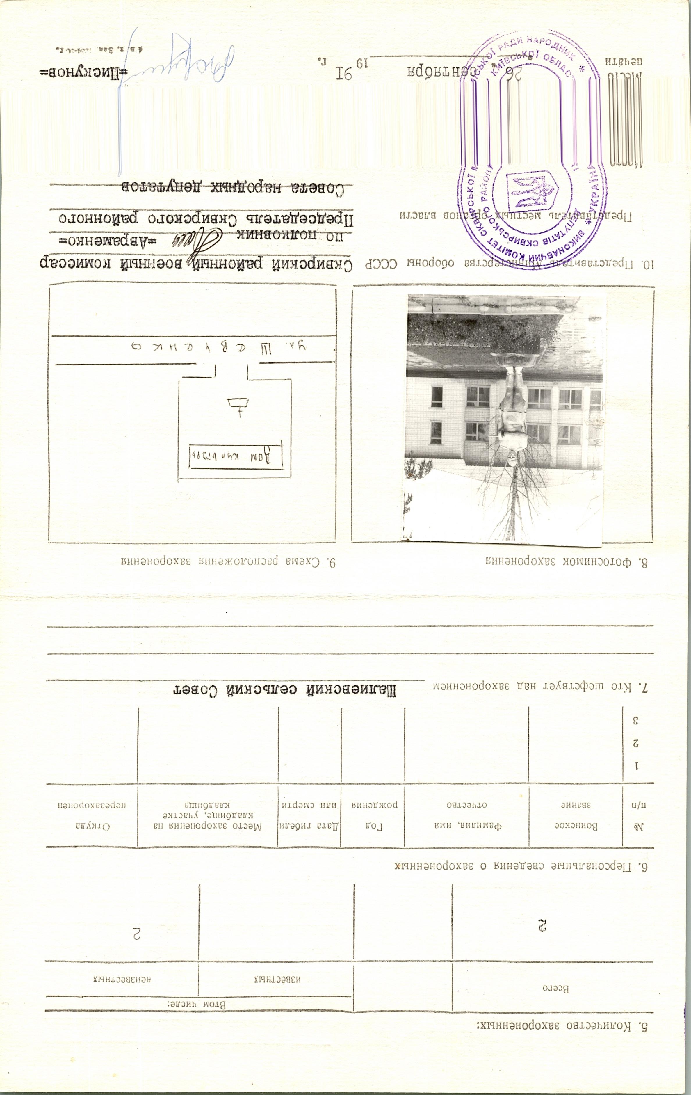 Братская могила в с. Шалиевка Сквирского района