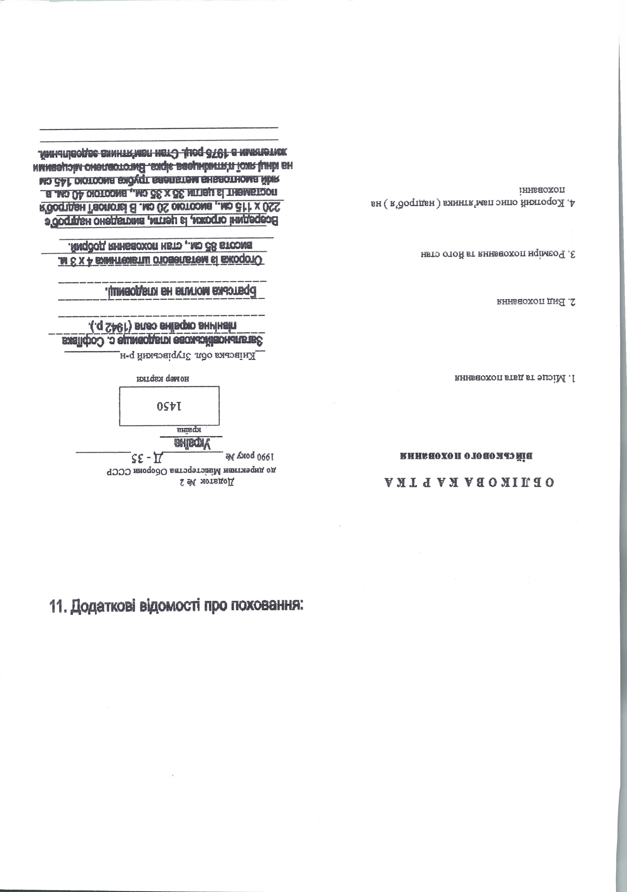Братская могила на старом кладбище в с. Софиевка Згуровского района
