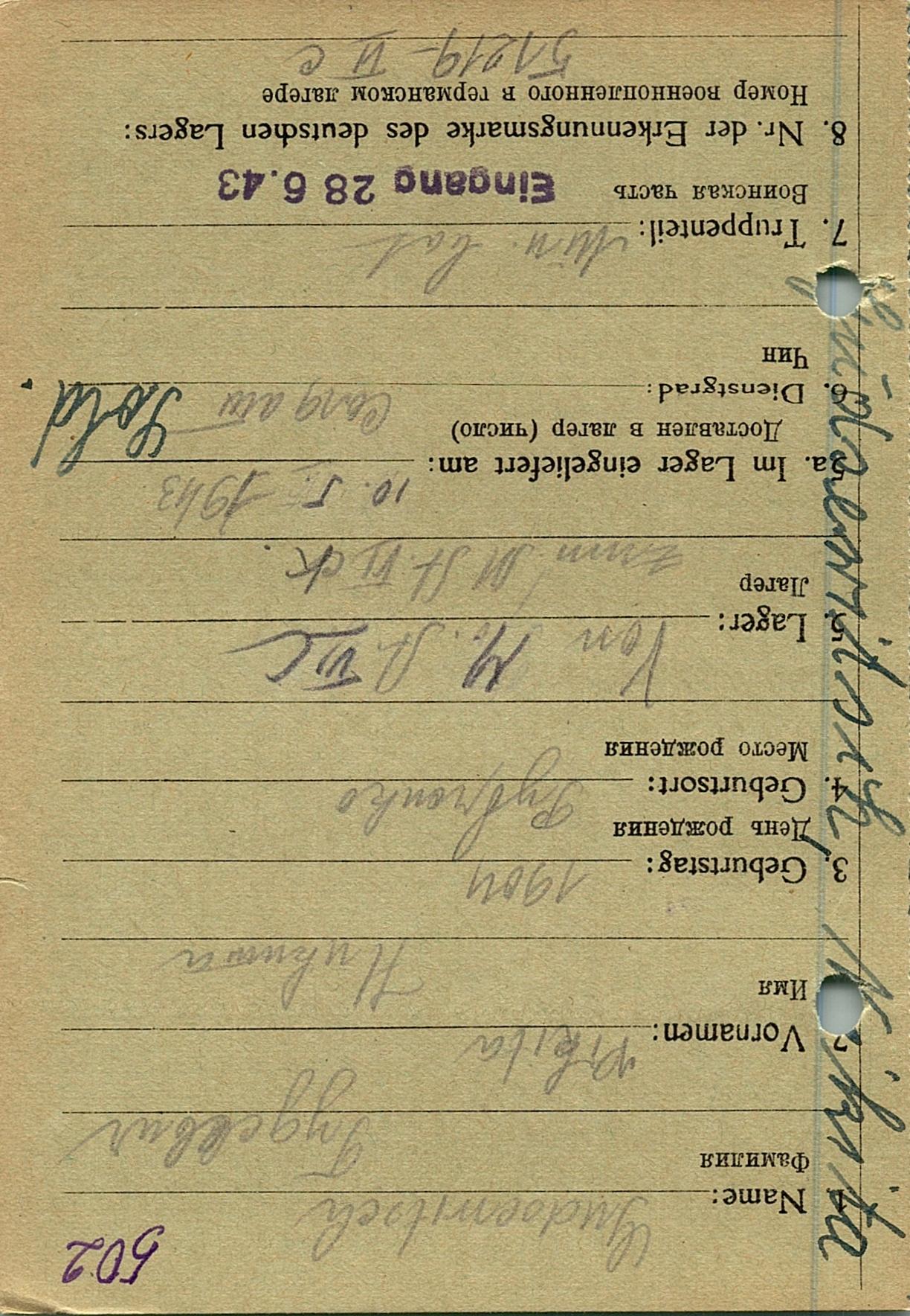 Гудзевич Никита Амифиевич