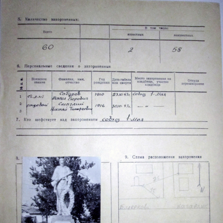Братская могила в совхозе им. 1 мая в г. Кагарлык Кагарлыкского района 