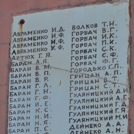 Памятник односельчанам в с. Ерков Козелецкого района