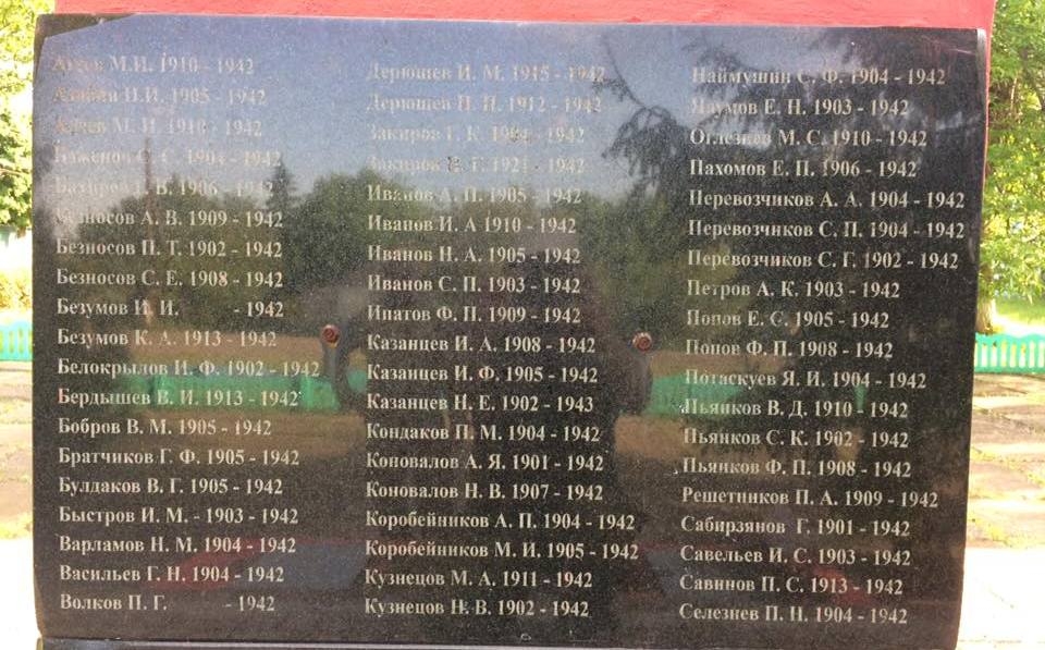 Братская могила в с. Криницы Александровского района