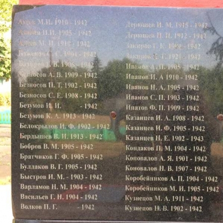 Братская могила в с. Криницы Александровского района