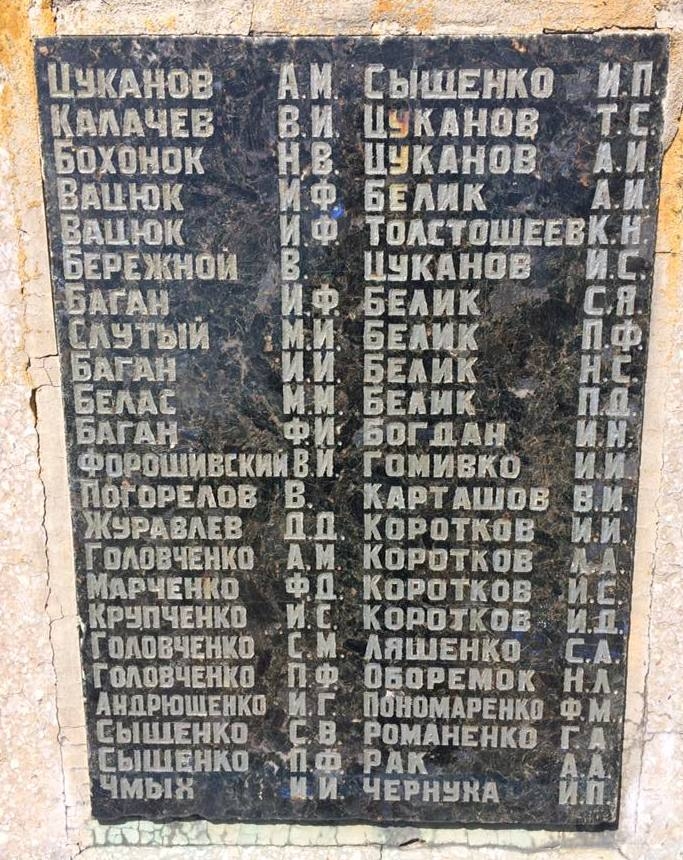 Братская могила в с. Староварваровка Александровского района