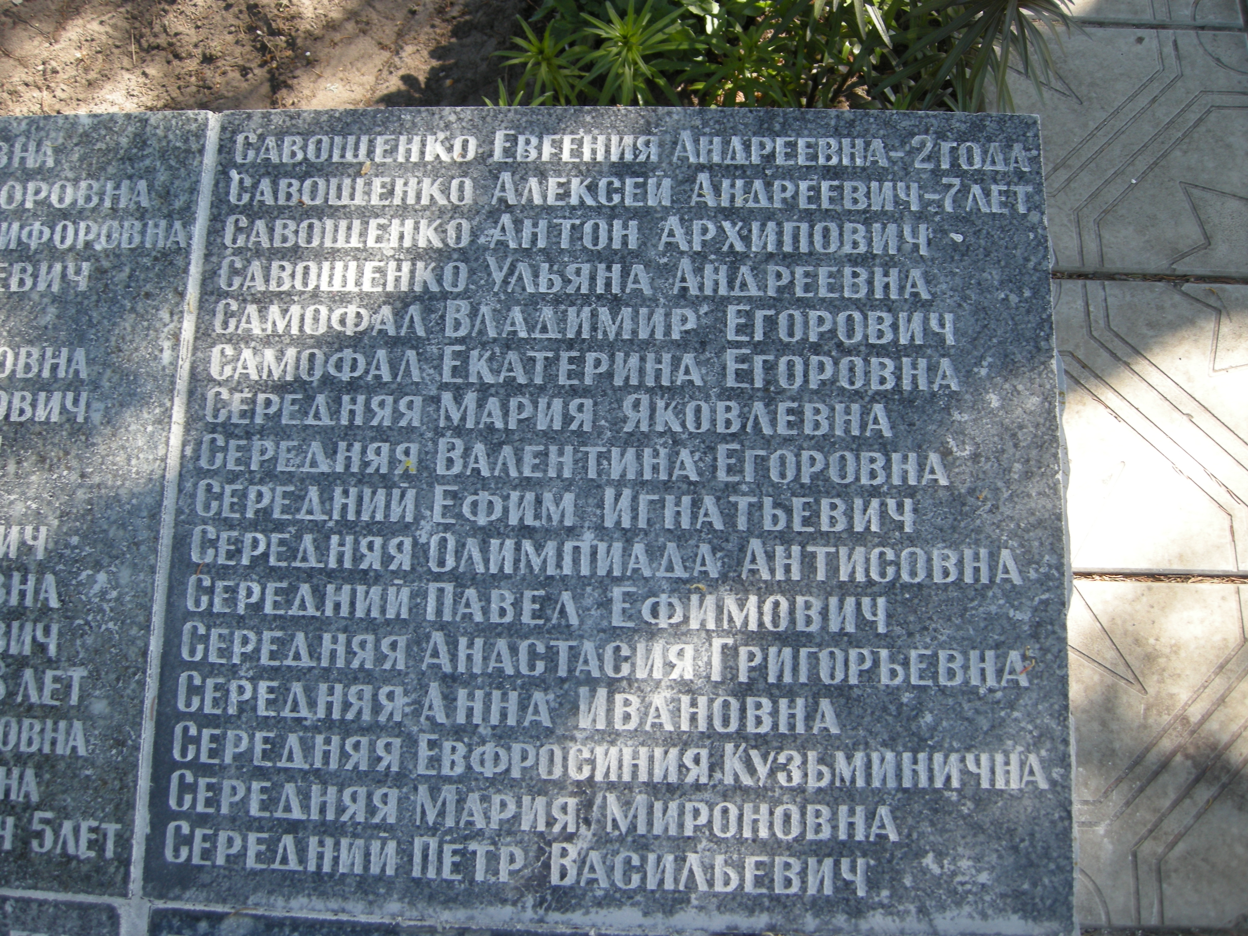 Братская могила мирных жителей на х. Гута Глуховского района