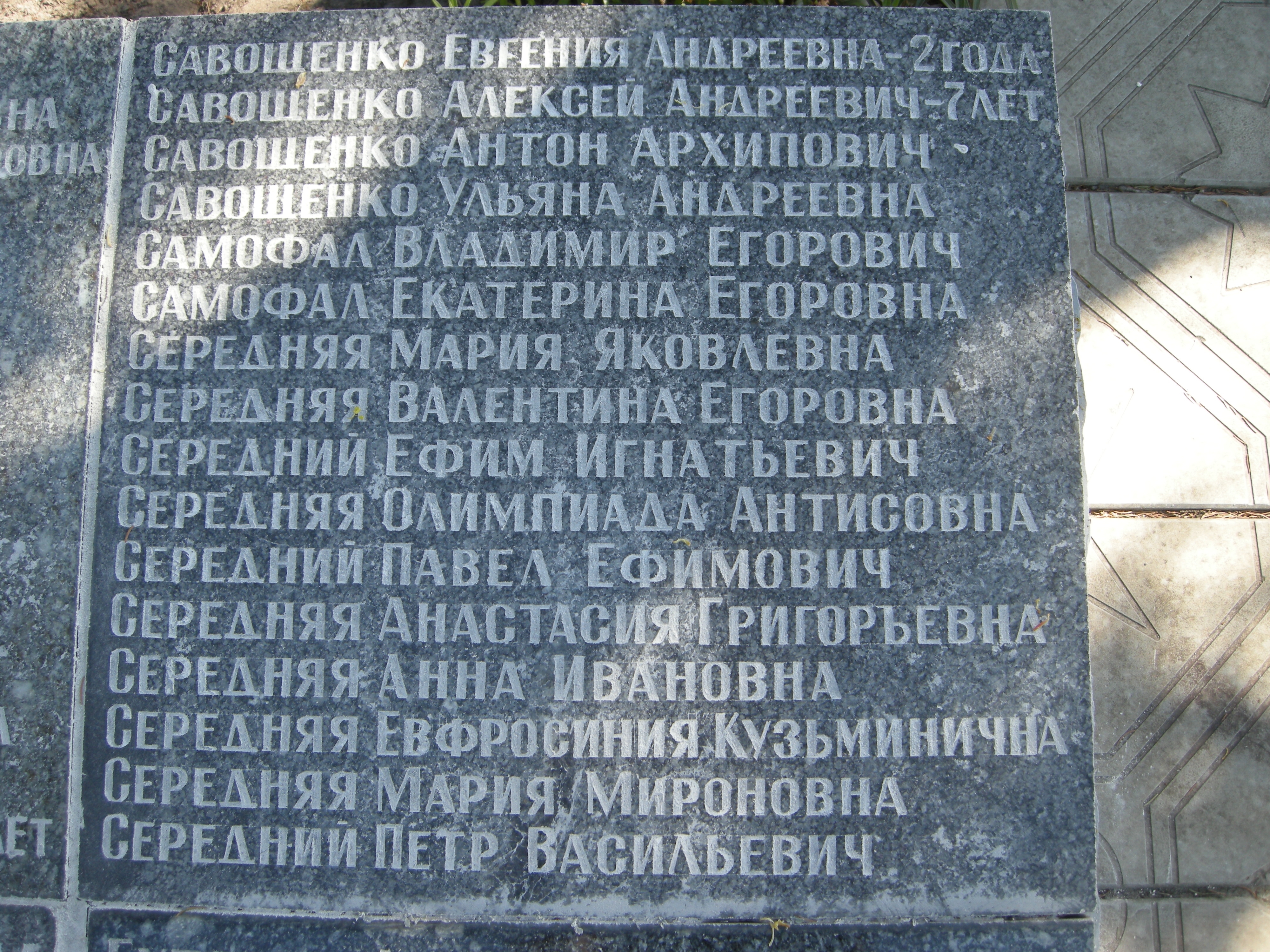 Братская могила мирных жителей на х. Гута Глуховского района
